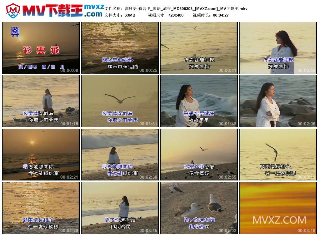 高胜美-彩云飞_国语_流行_MD306203